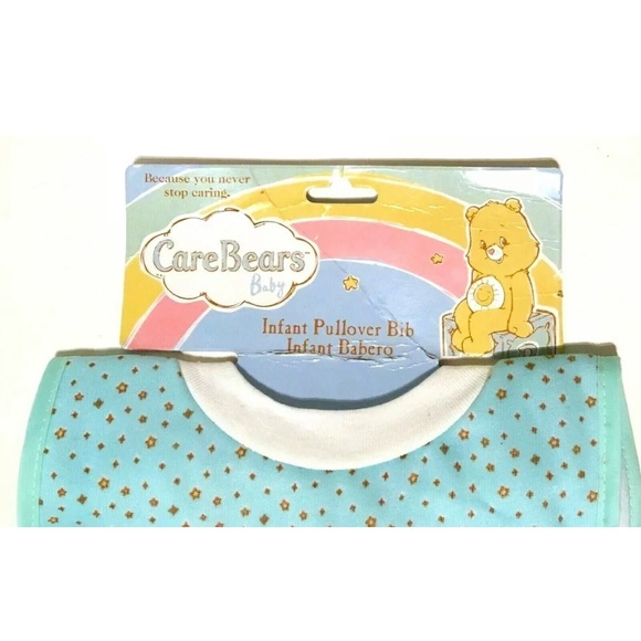Care Bears Baby Infant Pullover Bib Wish Cheer Bear Wish Bear Girl Boy Pastel - Picture 4 of 12